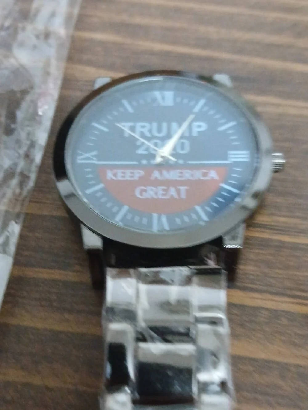 Trump 2020 Keep America Great Stainless Steel Watch - Silver